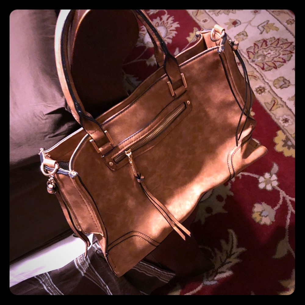 Tan handbag